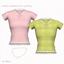 [khlia] cathy academic top + jewelry logo
