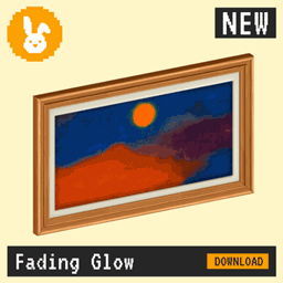 Raster Rabbit: Daily Drop - Fading Glow | DEEP SHADOW Abstract Collection (3 New Paintings) logo