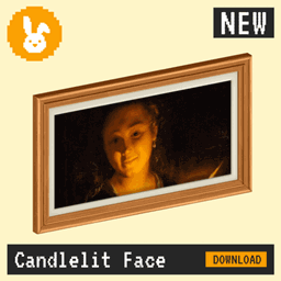 Raster Rabbit: Daily Drop - Candlelit Face | DEEP SHADOW Portrait Collection (3 New Paintings) logo