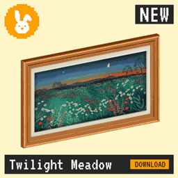 Raster Rabbit: Daily Drop - Twilight Meadow| DEEP SHADOW Landscape Collection (3 New Paintings) logo