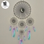 Rainbow dreamcatcher with string lights logo