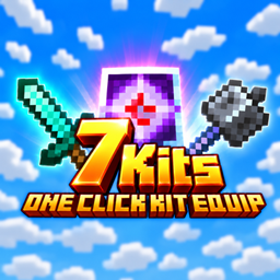 One Click PvP Kit Equip | Mace Elytra, Crystal, Cart, UHC, Spear, Sword kits logo