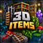 Items in 3D logo