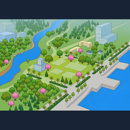 Magnolia Promenade Reimagined - Cartoon Map Overhaul logo