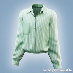 Men - Striped pocket shirt logo
