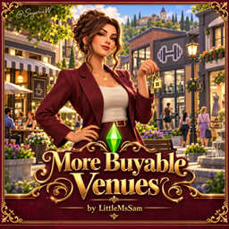 More Buyable Venues and New Venue Types by LittleMsSam - Tradução PTBR logo