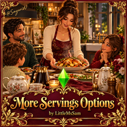 More Servings Options + Drinks by LittleMsSam - Tradução PTBR logo