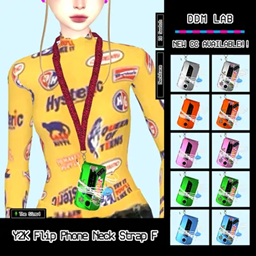 C / Y2K Flip Phone Neck Strap F [10Swatches] logo