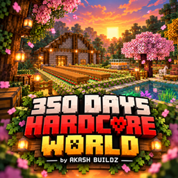 A 350 HARDCORE DAYS CHALLENGE BY AKASHBUILDZ  logo