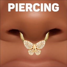 Diamond Pave Butterfly Septum Piercing logo