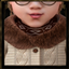 Infant - Cozy knitted scarf with Nordic pattern and snug fit logo