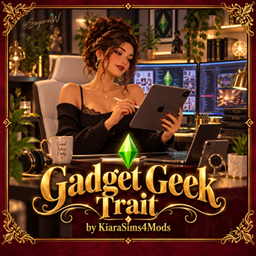 Gadget Geek Trait by KiaraSims4Mods - Tradução PTBR logo