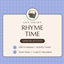 RHYME TIME | Toddler Activities logo