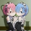 Rem & Ram Zombies (Re:Zero) logo