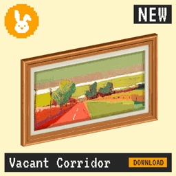Raster Rabbit: Daily Drop - Vacant Corridor| DEEP SHADOW Landscape Collection (3 New Paintings) logo