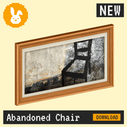 Raster Rabbit: Daily Drop - Abandoned Chair | DEEP SHADOW Still Life Collection (3 New Paintings) logo