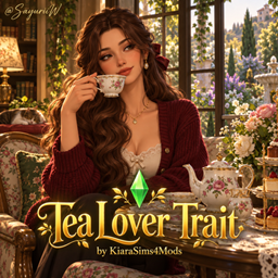 Tea Lover Trait by KiaraSims4Mods - Tradução PTBR logo