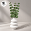Minimal eucalyptus in spiral vase logo