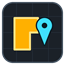 Landmark-map logo
