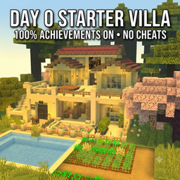 Ultimate Starter Villa Base [Day 0] (Achievements ON) - Minecraft ...