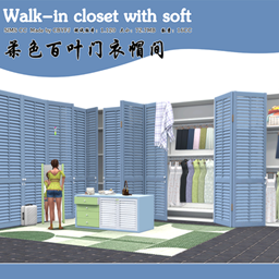 Soft Tone Louvered Closet Set project image