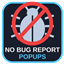 No Bug Report Popups logo