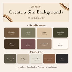 CAS Backgrounds: Fall Edition by Nimalu Sims logo