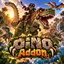 Dino world 3D logo
