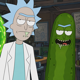 Rick and Pickles logo