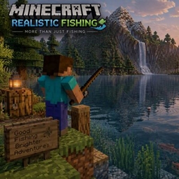 realistic fishing logo