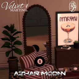 [AZHARMOONN] Velvet Martini Collection Mirror logo