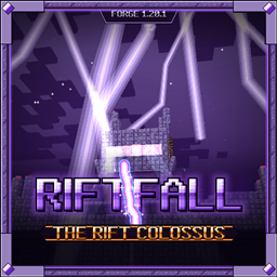 RIFTFALL (Sci-Fi Twilight Forest) (Giant Climbable Boss) (Guns) (Dimensions) (Bosses) logo