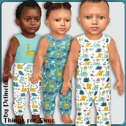 Infants Dino Fun Jumpsuits logo