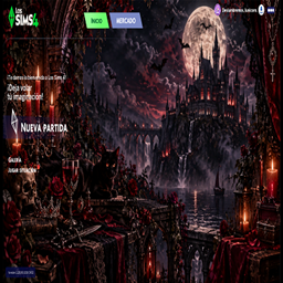 Vampire Dark Menu- Main Menu Override- lunicorn logo