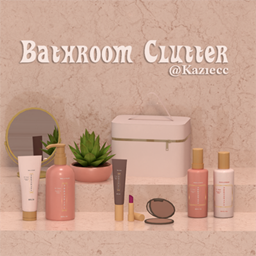 Kaziecc ~ Luminous Beauty - Makeup & Skincare Bathroom Clutter | 7 Pieces logo