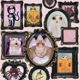 Spooky Halloween Paintings Set logo