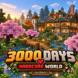 💀 3000 Days Hardcore Survival – Ultimate Minecraft World project image