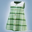Infant - Classic plaid dress with collar logo