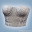 Embellished corset top logo
