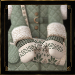 Toddler - Nordic knit mittens with ribbed cuffs and soft warmth logo
