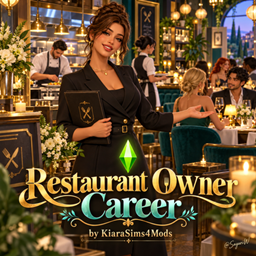 Restaurant Owner Career by KiaraSims4Mods - Tradução PTBR logo