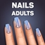 Medium Rounded Square Glazed Donut Nails logo