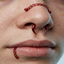 Chase double chained piercing (Male) logo