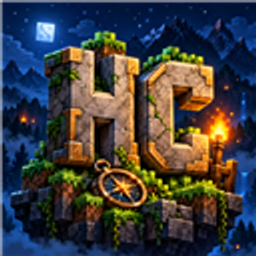 HuachoCraft Rebirth Lycanites, Ice and fire, RLCRAFT and Optimized logo