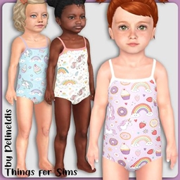 Toddler Cute Unicorns Swimsuit project image