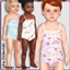 Toddler Cute Unicorns Swimsuit logo