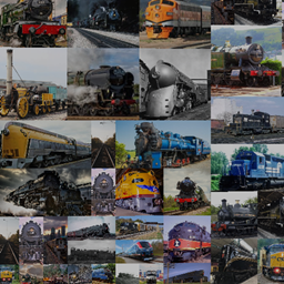 train paintings logo