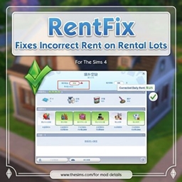 ForRentFix:Fixes Incorrect Rent on Rental Lots project image