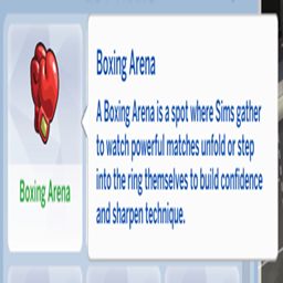 kiarasims Boxing Arena Lot Trait / translation spanish by Monisims logo
