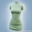 Textured knit mini dress logo